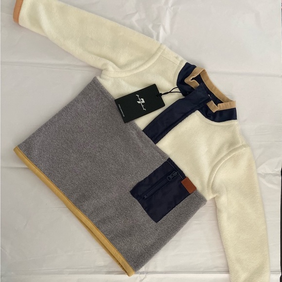 7 for all mankind toddler fleece pullover jacket. - Picture 1 of 15